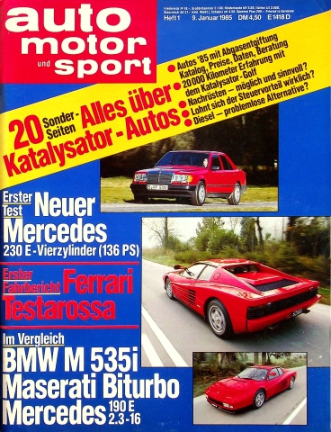 Deckblatt Auto Motor und Sport (01/1985)
